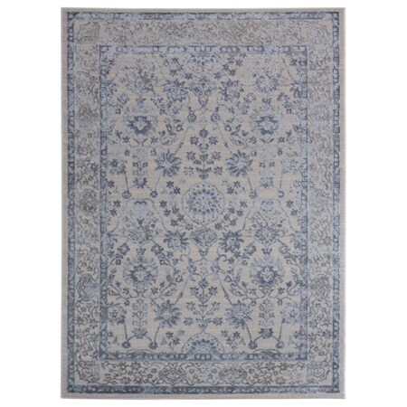 Manmade Cascades Shasta Blue Area Rectangle Rug, 5 ft. 3 in. x 7 ft. 2 in. MA2625721